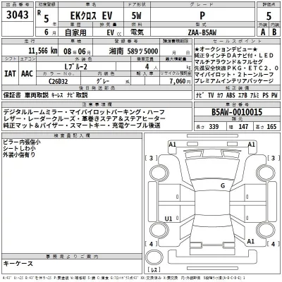 Mitsubishi EK X EV  с аукциона в Японии