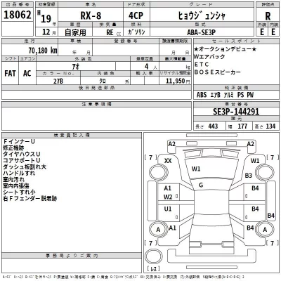 Mazda RX-8  с аукциона в Японии