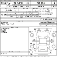 Volkswagen TIGUAN лот № 5016 оценка R  с аукциона в Японии 2