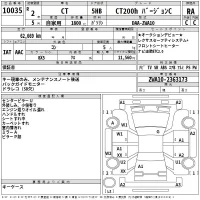 Lexus CT лот № 10035 оценка RA  с аукциона в Японии 2
