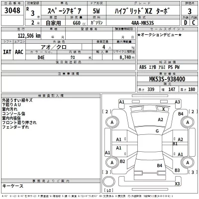 Suzuki SPACIA GEAR  с аукциона в Японии