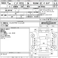 Mercedes-Benz V CLASS лот № 5022 оценка 3.5  с аукциона в Японии 2