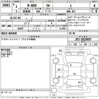Honda N BOX лот № 3081 оценка 4  с аукциона в Японии 2