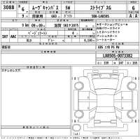 Daihatsu MOVE CANBUS лот № 3088 оценка 6  с аукциона в Японии 2