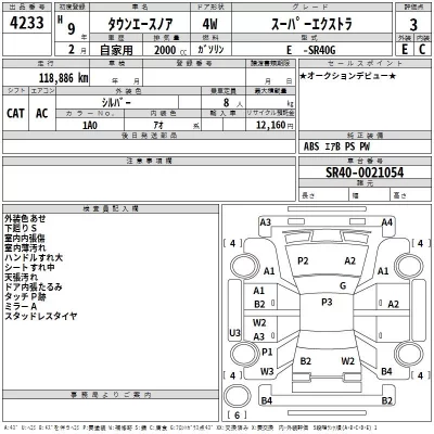 Toyota TOWN ACE NOAH  с аукциона в Японии