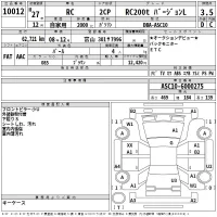 Lexus RC лот № 10012 оценка 3.5  с аукциона в Японии 2