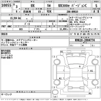 Lexus UX лот № 10055 оценка 5  с аукциона в Японии 2