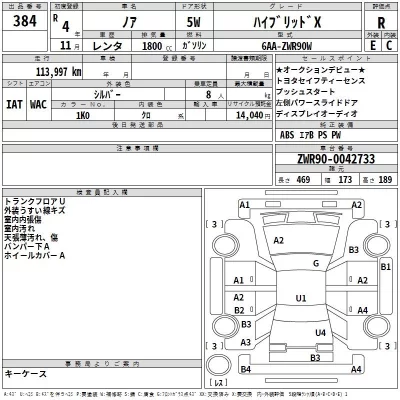 Toyota HARRIER  с аукциона в Японии