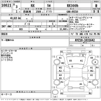 Lexus NX лот № 10021 оценка R  с аукциона в Японии 2