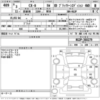 Mazda CX-8 лот № 409 оценка R  с аукциона в Японии 2