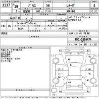 Honda VAMOS лот № 3137 оценка 4  с аукциона в Японии 2