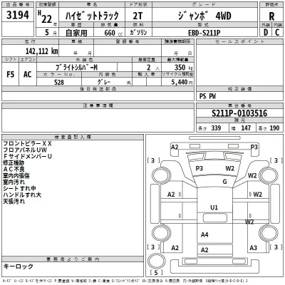 Daihatsu HIJET TRUCK  с аукциона в Японии