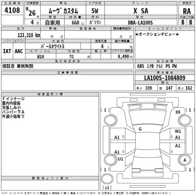 Daihatsu MOVE  с аукциона в Японии