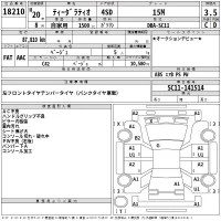 Nissan TIIDA LATIO лот № 18210 оценка 3.5  с аукциона в Японии 2