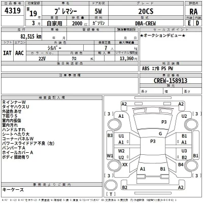 Mazda PREMACY  с аукциона в Японии