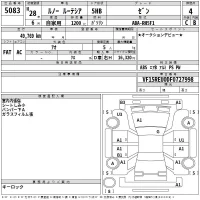 Renault LUTECIA лот № 5083 оценка 4  с аукциона в Японии 2