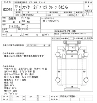 Mitsubishi FUSO FIGHTER лот № 3069 оценка R  с аукциона в Японии 9