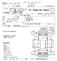Volkswagen GOLF лот № 20380 оценка 3.5  с аукциона в Японии 9