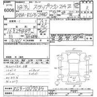 Honda STEP WAGON лот № 6006 оценка R  с аукциона в Японии 10