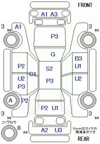 Subaru GOLF ALLTRACK лот № 19180 оценка 2  с аукциона в Японии 5