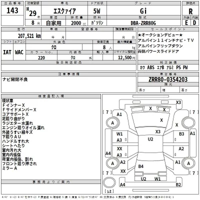 Toyota ESQUIRE  с аукциона в Японии