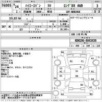 Toyota HIACE VAN лот № 76005 оценка 3  с аукциона в Японии 2