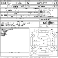 Toyota VOXY лот № 2318 оценка 3.5  с аукциона в Японии 2