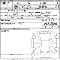 Suzuki WAGON R лот № 3049 оценка 4.5  с аукциона в Японии 2