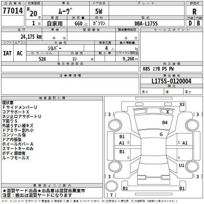 Daihatsu MOVE  с аукциона в Японии