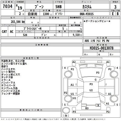 Daihatsu Boon  с аукциона в Японии