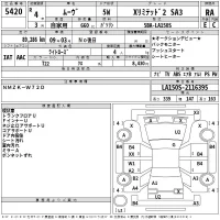 Daihatsu MOVE лот № 5420 оценка RA  с аукциона в Японии 2