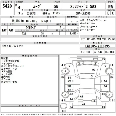 Daihatsu MOVE  с аукциона в Японии
