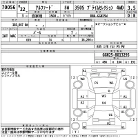 Toyota ALPHARD лот № 70056 оценка 3.5  с аукциона в Японии 2