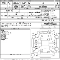 Toyota HARRIER лот № 338 оценка R  с аукциона в Японии 2