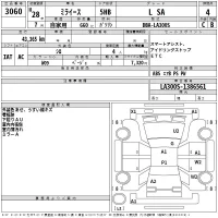 Daihatsu MIRA E S лот № 3060 оценка 4  с аукциона в Японии 2