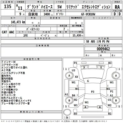 Toyota HIACE  с аукциона в Японии