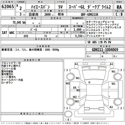 Toyota HIACE VAN  с аукциона в Японии