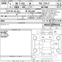 Volkswagen T-CROSS лот № 5058 оценка 4.5  с аукциона в Японии 2