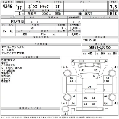 Mazda BONGO  с аукциона в Японии