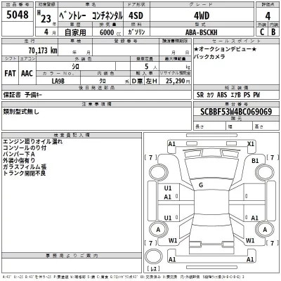 Bentley Continental  с аукциона в Японии