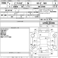 Toyota PIXIS MEGA лот № 7098 оценка 3  с аукциона в Японии 2