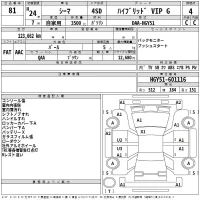 Nissan CIMA лот № 81 оценка 4  с аукциона в Японии 2