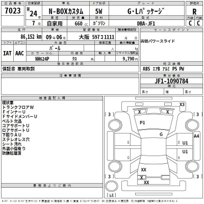 Honda N BOX  с аукциона в Японии