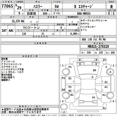Suzuki HUSTLER  с аукциона в Японии
