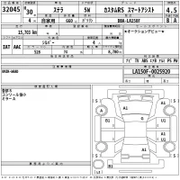 Subaru STELLA лот № 32045 оценка 4.5  с аукциона в Японии 2