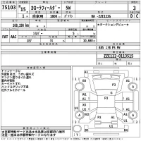 Toyota COROLLA FIELDER лот № 75103 оценка 3  с аукциона в Японии 2