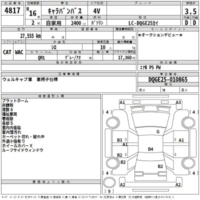 Nissan CARAVAN BUS  с аукциона в Японии