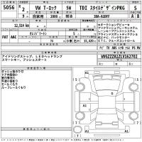 Volkswagen T-ROC лот № 5056 оценка 5  с аукциона в Японии 2