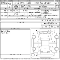 Mercedes-Benz E CLASS лот № 38105 оценка 4.5  с аукциона в Японии 11