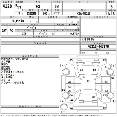 Nissan MOCO  с аукциона в Японии